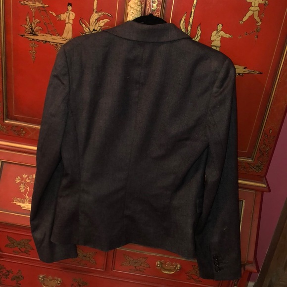 Tahari navy wool blazer size 12 - Picture 4 of 4
